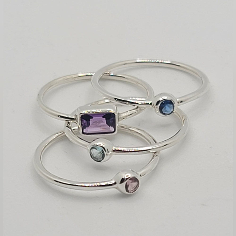 Sterling Silver Stackable Rings - image 3